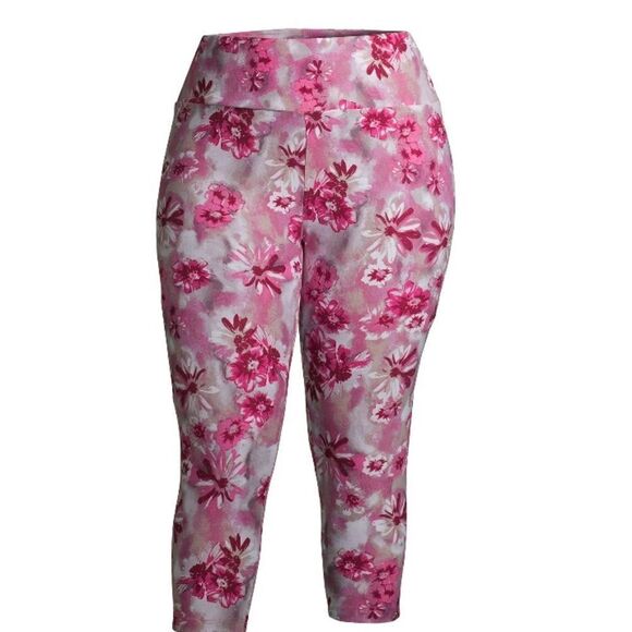 Floral Printed Capri Leggings - Picture 1 of 6